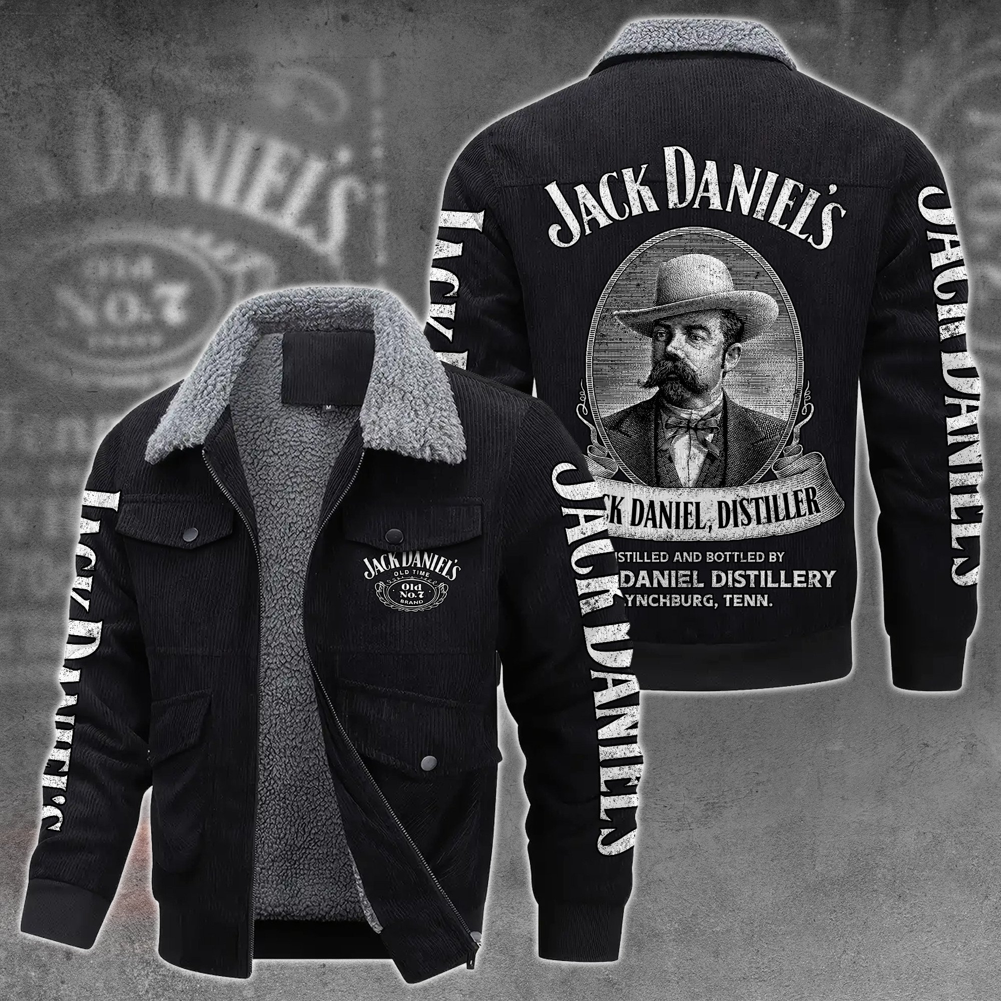 Jack Daniel's Whiskey Style Thermal Cotton Jacket Prim For Fans