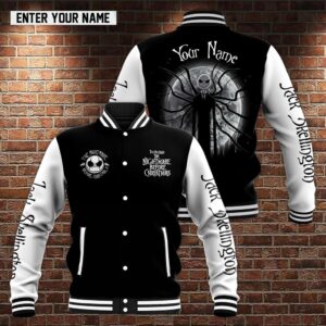 Jack Skellington Movies Style Baseball Jacket For Fans
