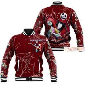 Jack Skellington Movies Style Baseball Jacket For Fans