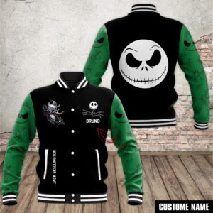 Jack Skellington Movies Style Baseball Jacket For Fans