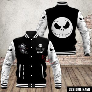 Jack Skellington Movies Style Baseball Jacket For Fans