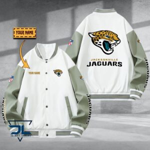 Jacksonville Jaguar NFL Style Baseball Jacket For Fan
