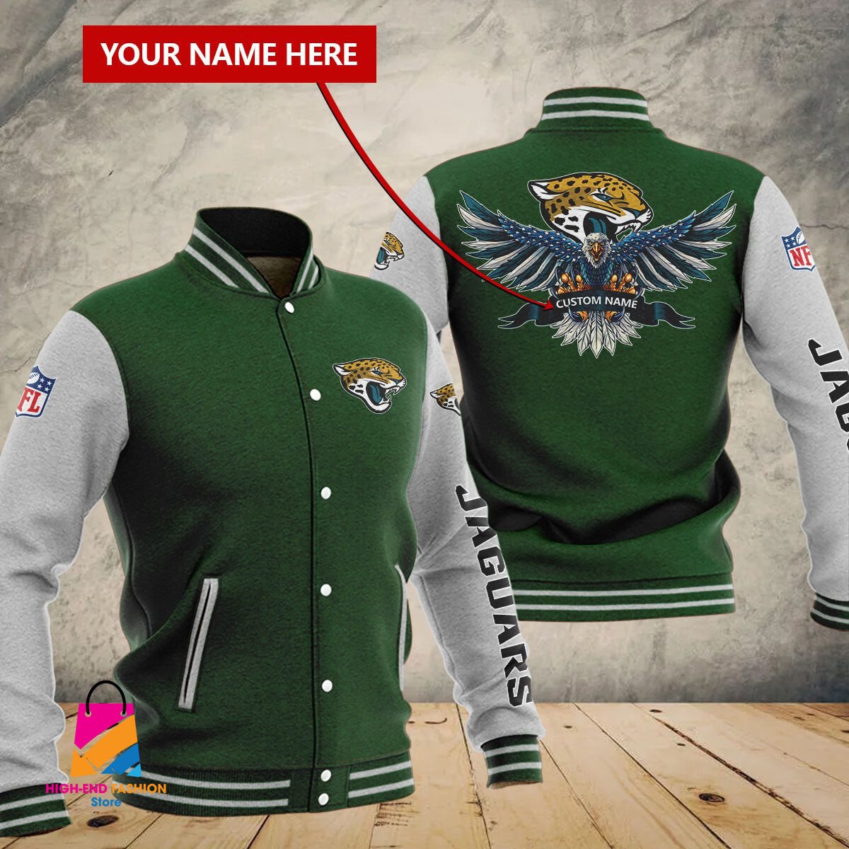 Jacksonville Jaguars NFL Style Baseball Jacket For Fan
