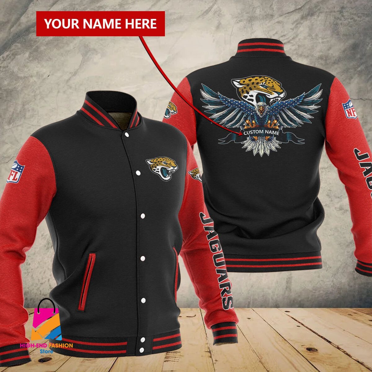 Jacksonville Jaguars NFL Style Baseball Jacket For Fan