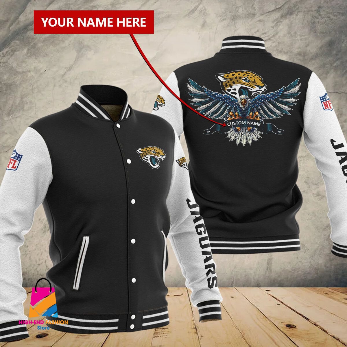 Jacksonville Jaguars NFL Style Baseball Jacket For Fan