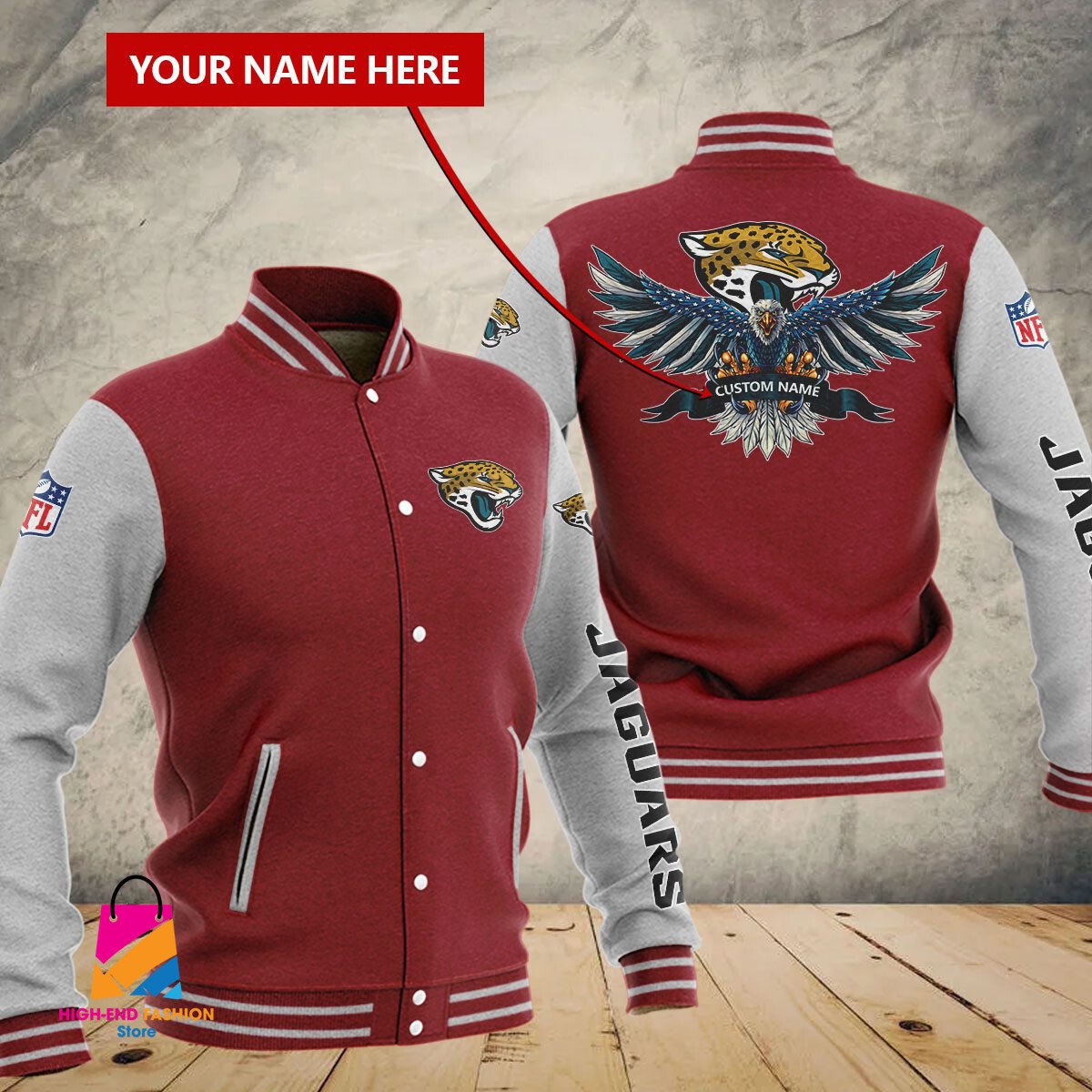 Jacksonville Jaguars NFL Style Baseball Jacket For Fan