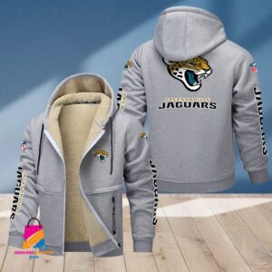 Jacksonville Jaguars NFL Style Fleece Zip Hoodie Jacket For Fans