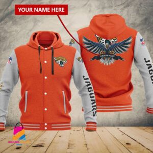 Jacksonville Jaguars NFL Style Hooded Baseball Jacket For Fan