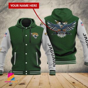 Jacksonville Jaguars NFL Style Hooded Baseball Jacket For Fan