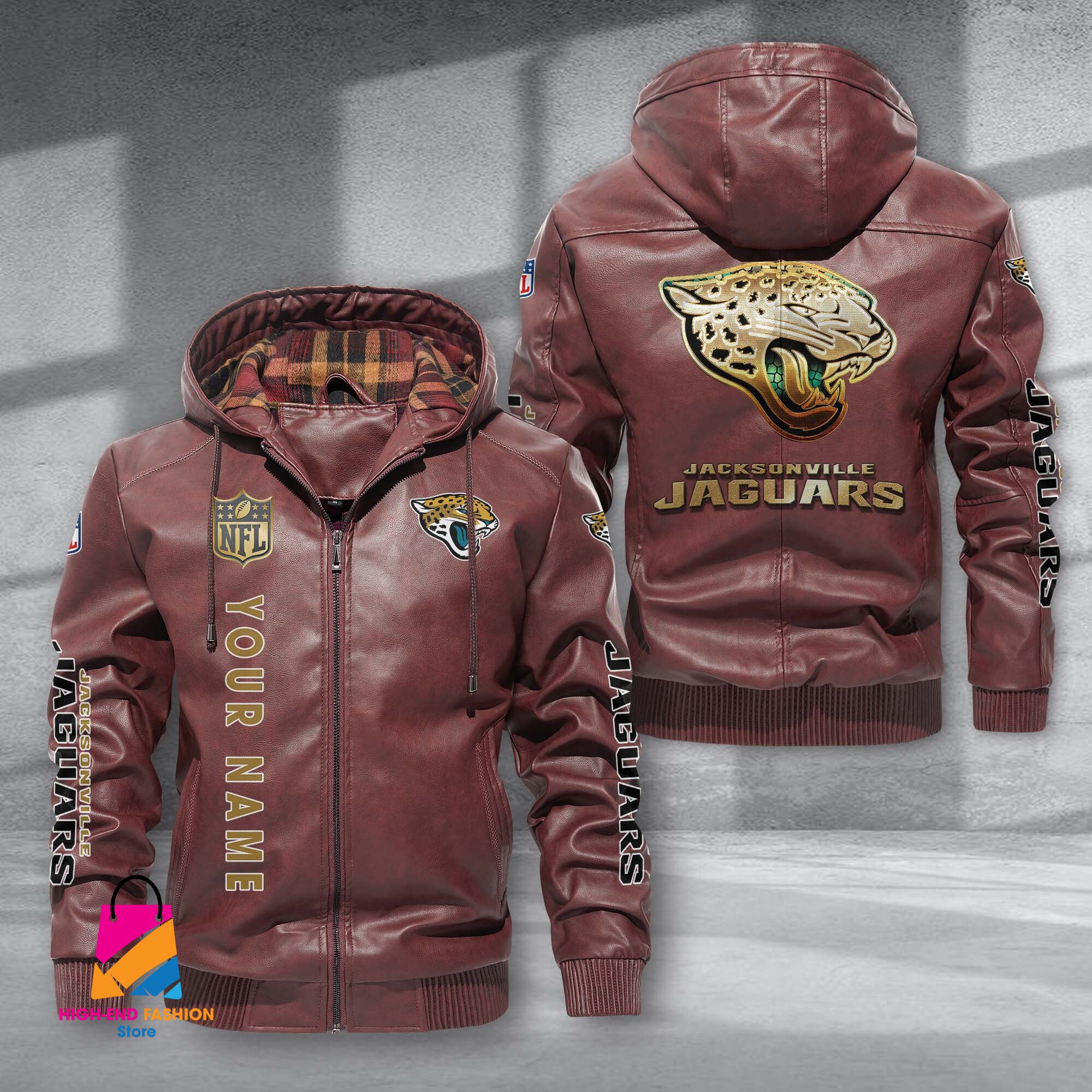Jacksonville Jaguars NFL Style Leather Jacket For Fans