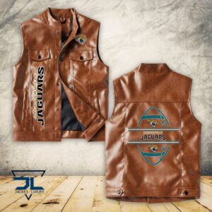 Jacksonville Jaguars NFL Style Sleeveless Leather Jacket For Fans