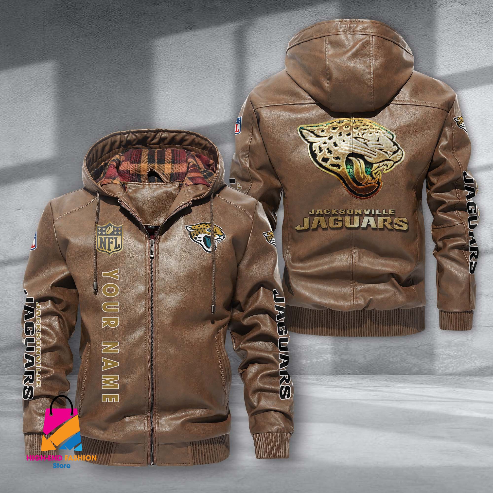Jacksonville Jaguars NFL Style Leather Jacket For Fans