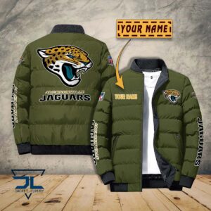 Jacksonville Jaguars NFL Style Puffer Jacket For Fans