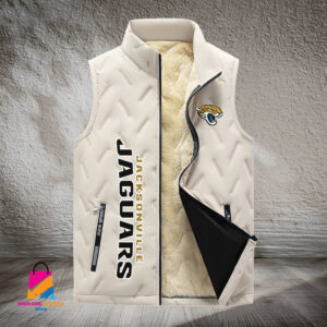 Jacksonville Jaguars NFL Style Sleeveless Puffer Jacket For Fans