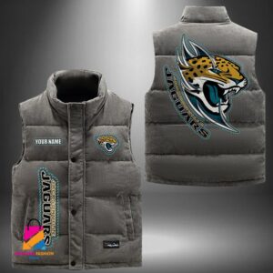 Jacksonville Jaguars NFL Style Sleeveless Puffer Jacket For Fans