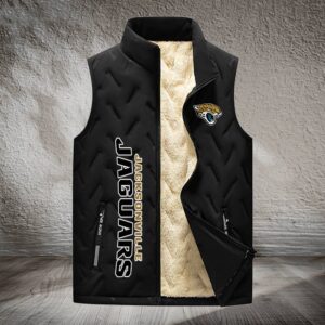 Jacksonville Jaguars NFL Style Sleeveless Puffer Jacket For Fans