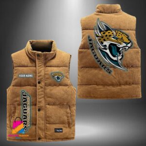 Jacksonville Jaguars NFL Style Sleeveless Puffer Jacket For Fans
