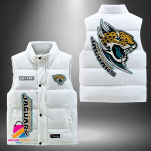 Jacksonville Jaguars NFL Style Sleeveless Puffer Jacket For Fans