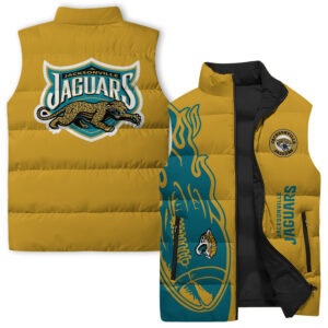 Jacksonville Jaguars NFL Style Sleeveless Puffer Jacket For Fans