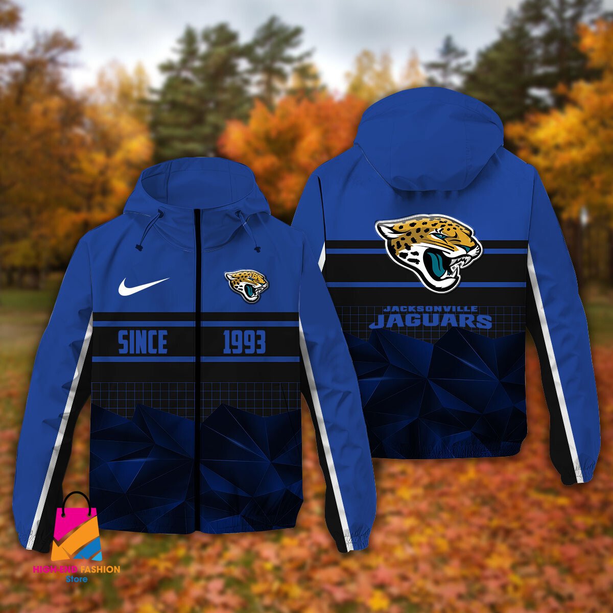 Jacksonville Jaguars NFL Style Windbreaker Jacket For Fans