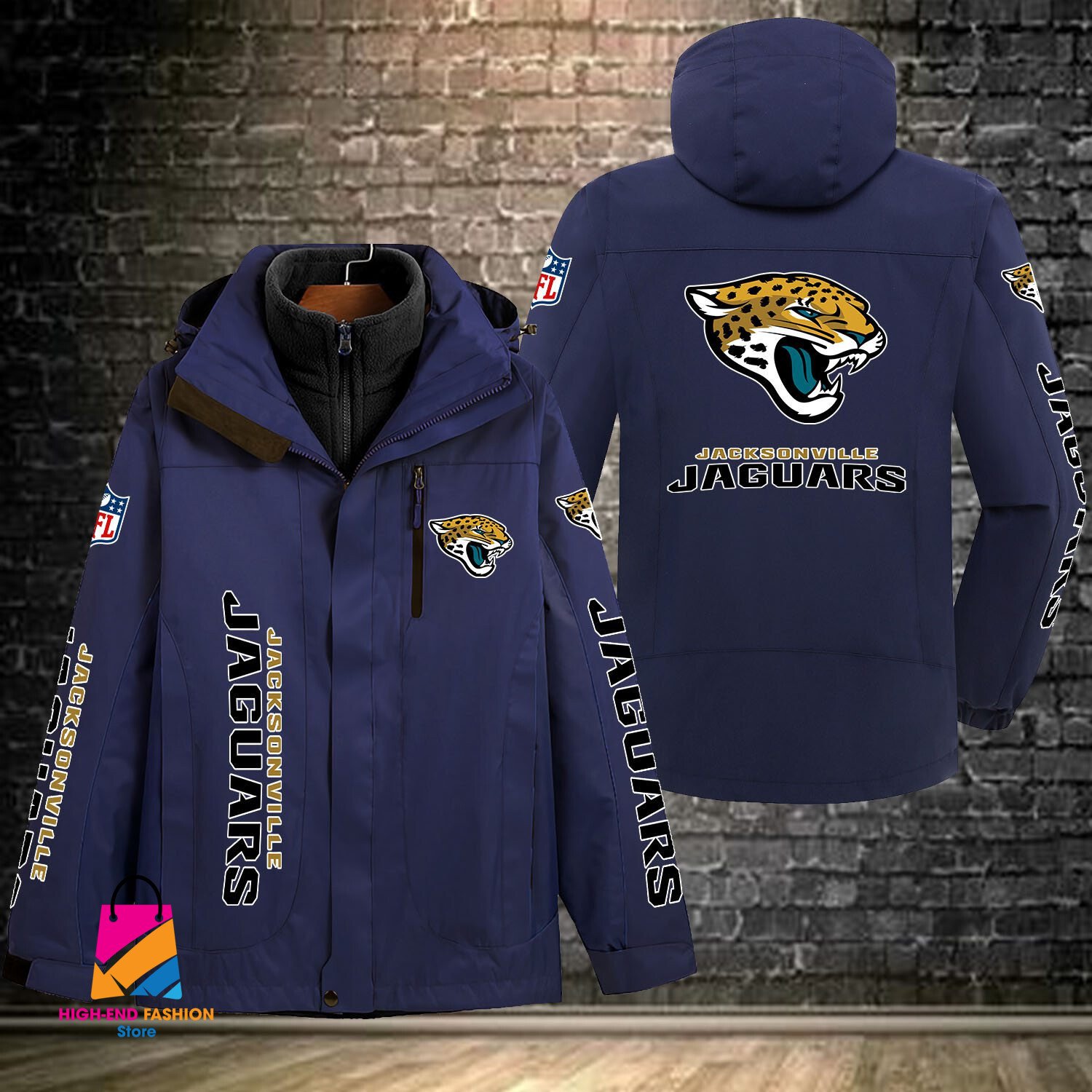 Jacksonville Jaguars NFL Style Windbreaker Jacket For Fans