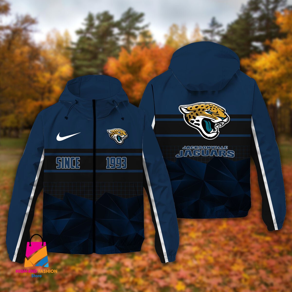 Jacksonville Jaguars NFL Style Windbreaker Jacket For Fans