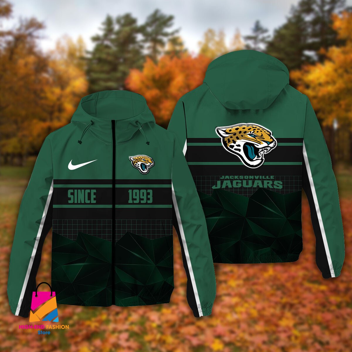 Jacksonville Jaguars NFL Style Windbreaker Jacket For Fans