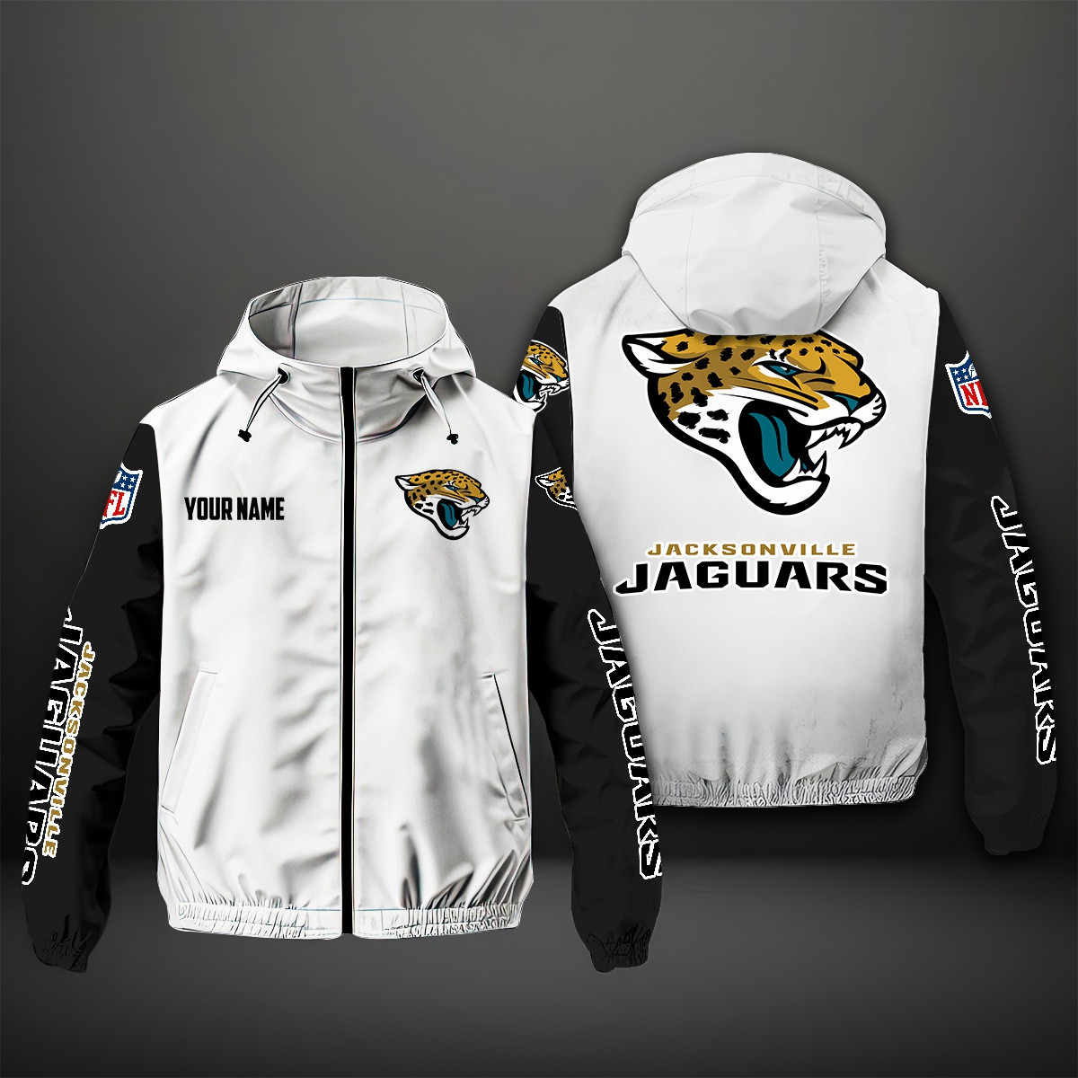 Jacksonville Jaguars NFL Style Windbreaker Jacket For Fans