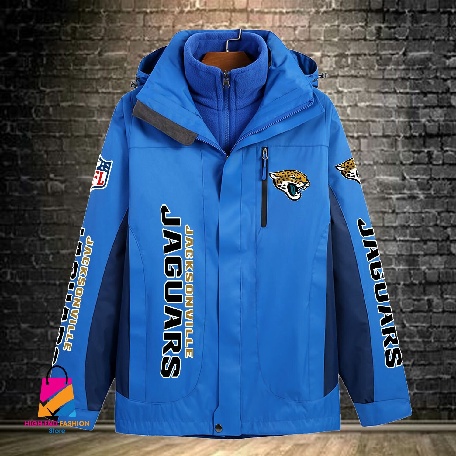 Jacksonville Jaguars NFL Style Windbreaker Jacket For Fans