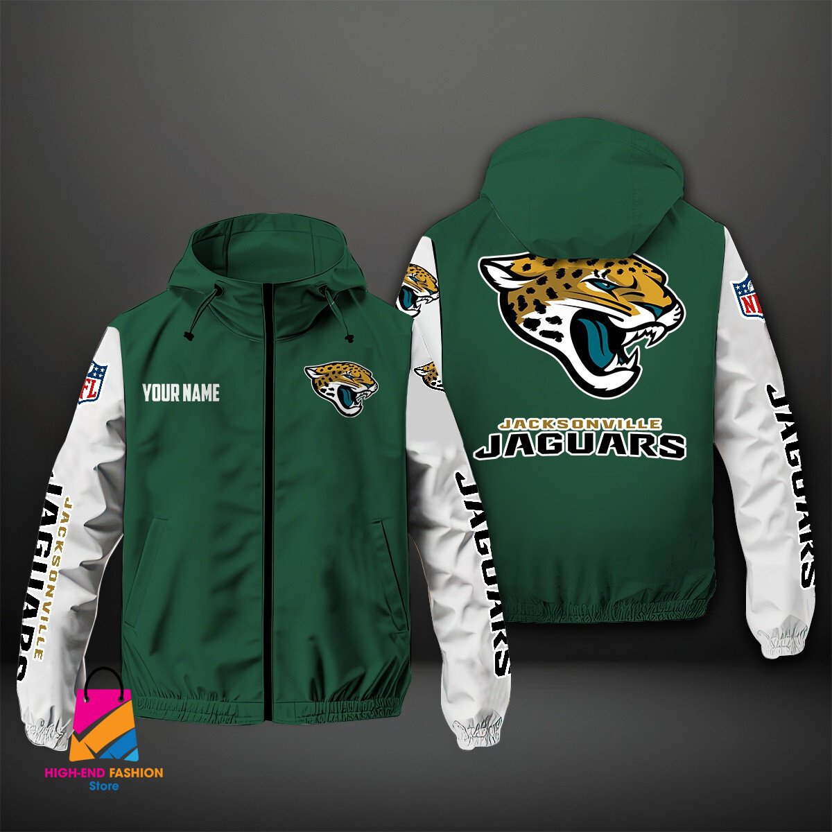 Jacksonville Jaguars NFL Style Windbreaker Jacket For Fans
