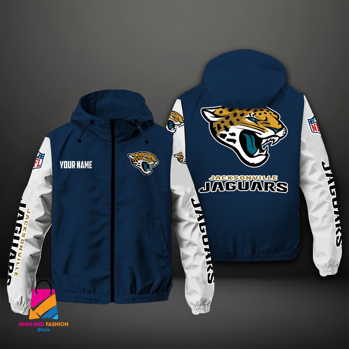 Jacksonville Jaguars NFL Style Windbreaker Jacket For Fans