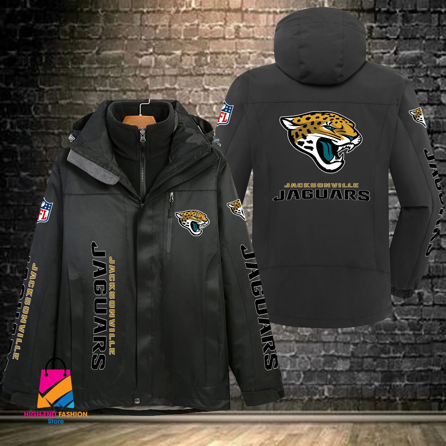 Jacksonville Jaguars NFL Style Windbreaker Jacket For Fans