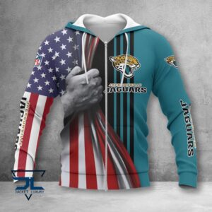 Jacksonville Jaguars NFL Style Zip Hoodie Jacket For Fans
