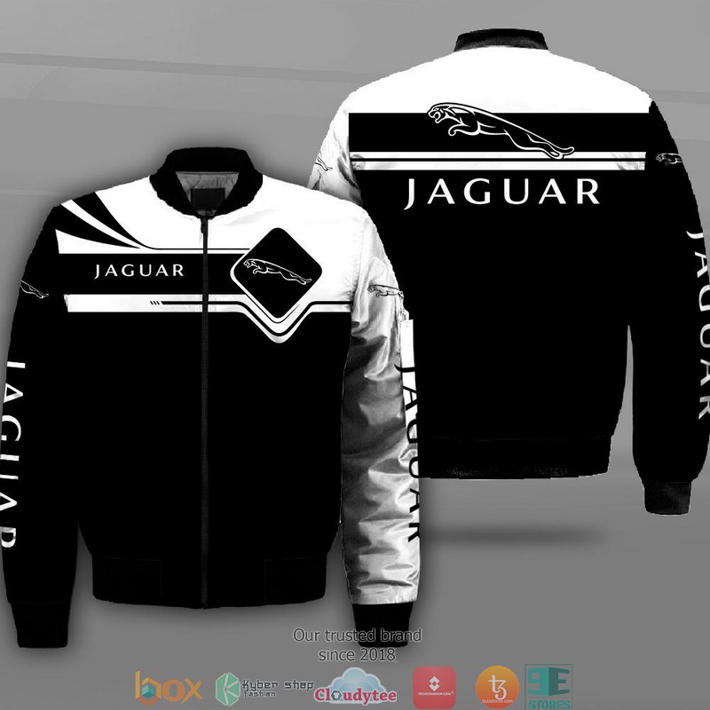 Jaguar Car Motor Car Style Bomber Jacket For Fans