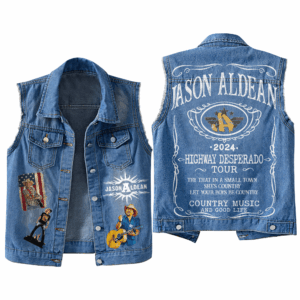 Jason Aldean Music Style Sleeveless Jacket For Fans