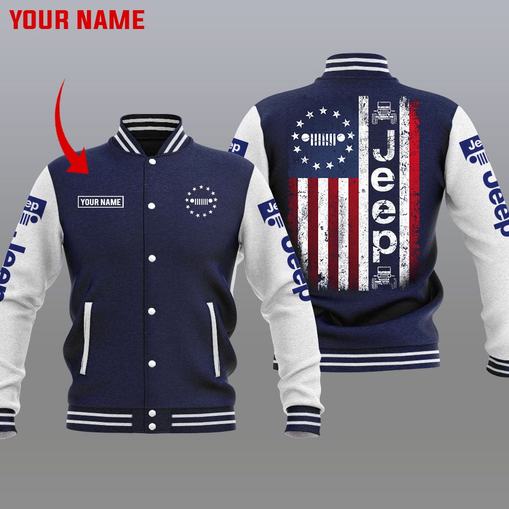 Jeep Car Style Baseball Jacket For Fans