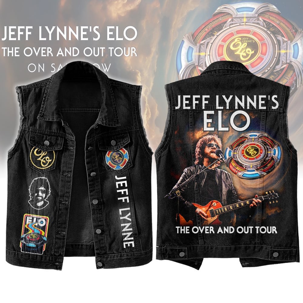 Jeff Lynne Music Style Sleeveless Jacket For Fans