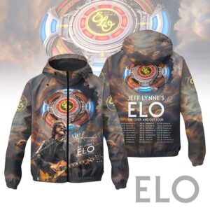 Jeff Lynne Music Style Windbreaker Jacket For Fans