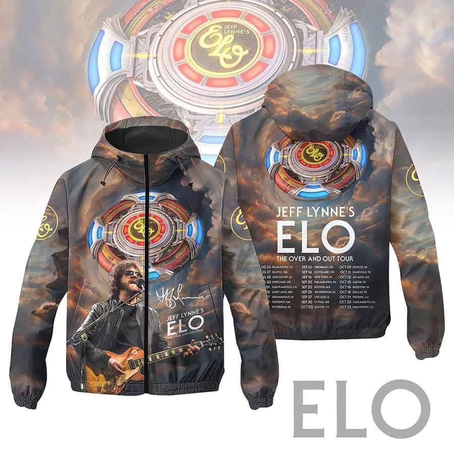 Jeff Lynne Music Style Windbreaker Jacket For Fans