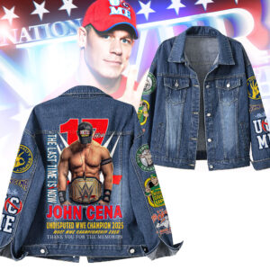 John Cena WWE Denim Jacket Gift For Fans