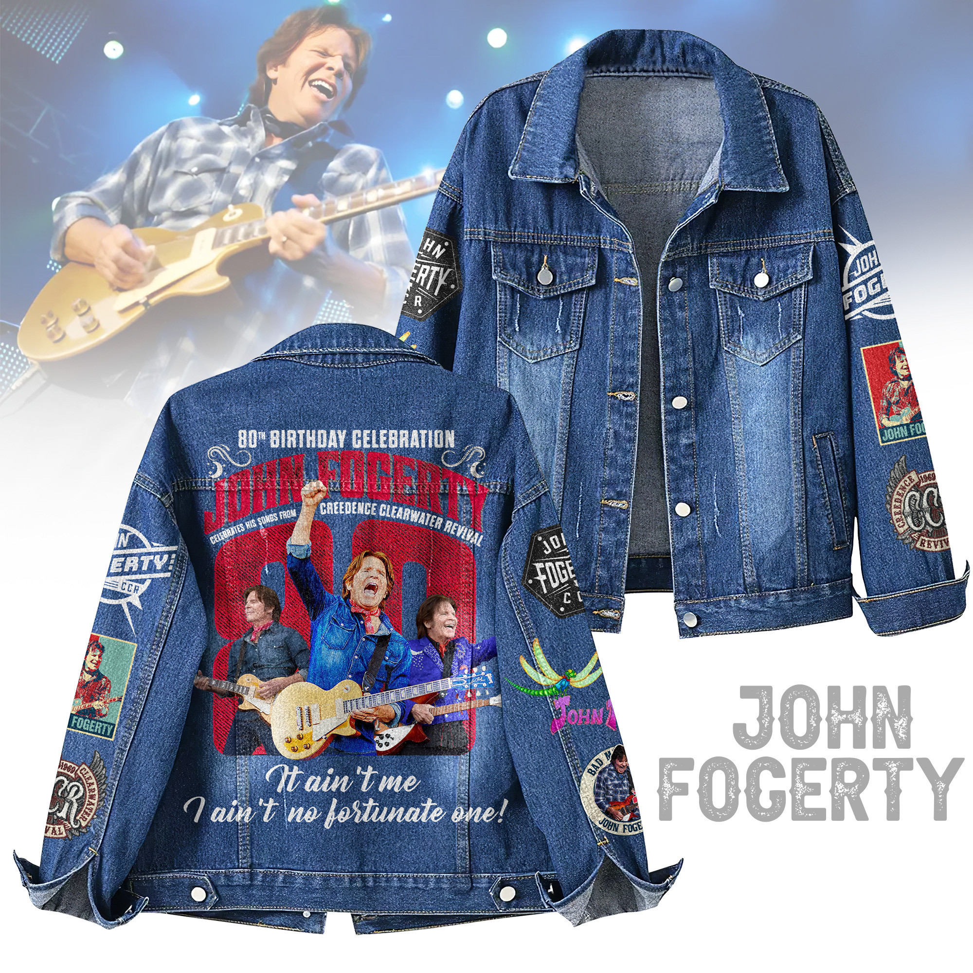 John Fogerty Music Denim Jacket Gift For Fans