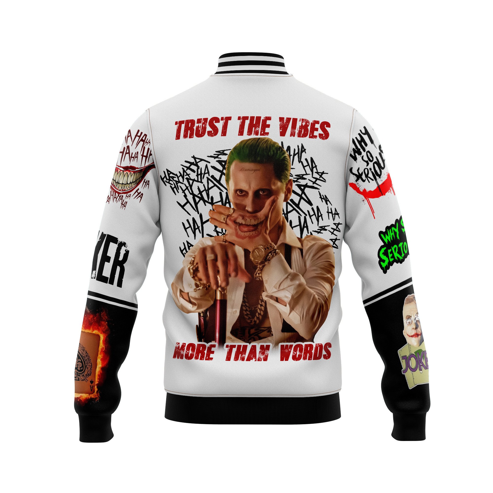 Joker Movie Style Baseball Jacket For Fans