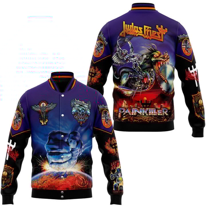 Judas Priest Music Style Baseball Jacket For Fans