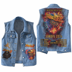 Judas Priest Music Style Sleeveless Jacket For Fans