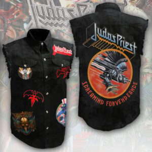 Judas Priest Music Style Sleeveless Jacket For Fans