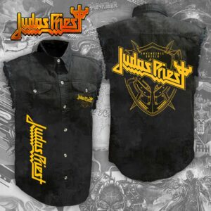 Judas Priest Music Style Sleeveless Jacket For Fans