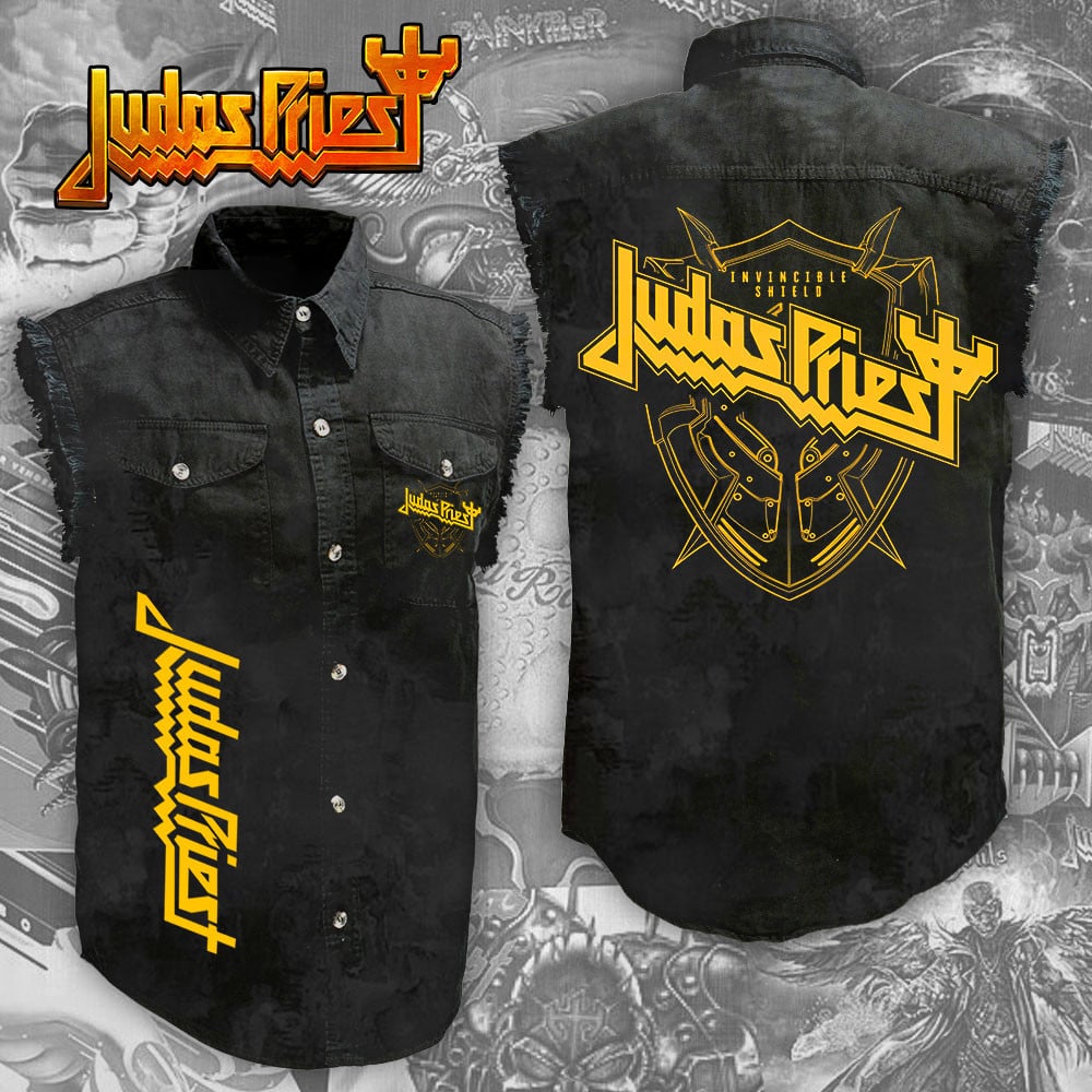 Judas Priest Music Style Sleeveless Jacket For Fans