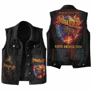 Judas Priest Music Style Sleeveless Jacket For Fans