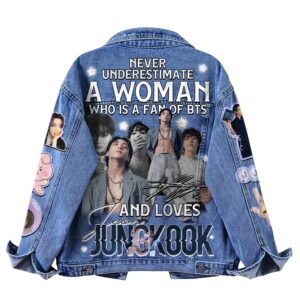 Jung Kook BTS Music Denim Jacket Gift For Fans