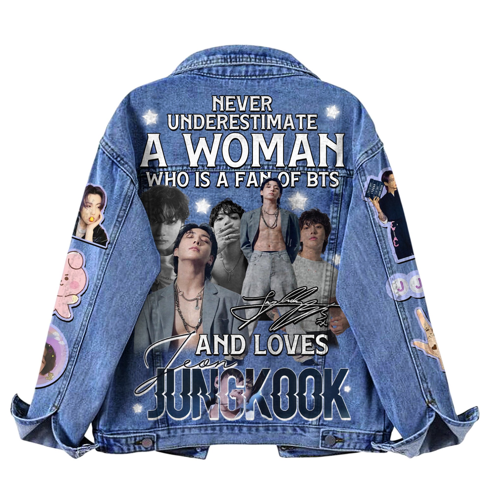Jung Kook BTS Music Denim Jacket Gift For Fans
